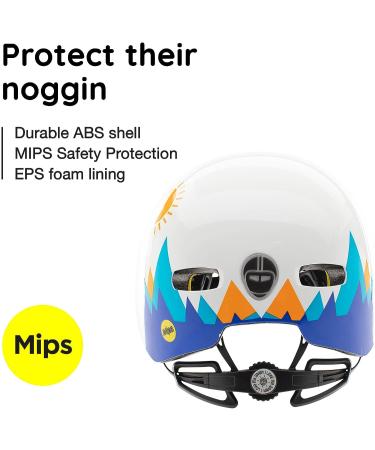 Nutcase Little Nutty Kids Bike Helmet with MIPS Protection and Removable Visor - Toddler Mountain Calling Gloss MIPS - Buy Online on GoSupps.com