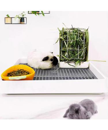 XXL Kyaoayo Rabbit Cat Toilet Oversized Pet Urine Pan for Rabbits Puppies Guinea Pigs & Ferrets Ideal Tray for Small Animals - Buy Online on GoSupps.com