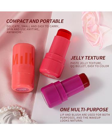 4 Colours Cooling Water Jelly Blush Cooling Stick Cheek Stain Beneathk Cooling Water Jelly Lip Stain Cheek Stain Beneath Lipstick Cooling Water Jelly Tint Blush Cooling Water Jelly Tint Milk Rose Pink - Buy Online on GoSupps.com
