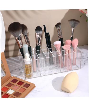  FRCOLOR FRCOLOR Transparent Makeup Holder Organizer for Lip and Eyebrow Pencils Compartments for Desktop and Makeup Table - Buy Online on GoSupps.com