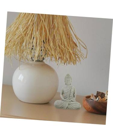 LIFKICH Imitation Stone Buddha Statue Buddhism Statue Buddha Ornaments Miniature Buddha Sitting Buddha Statue Buddha Zen Statue Office Decor Home Decor for Buddhist China Aquarium Resin Picture 2 12.00X8.30X6.00CM - Buy Online on GoSupps.com