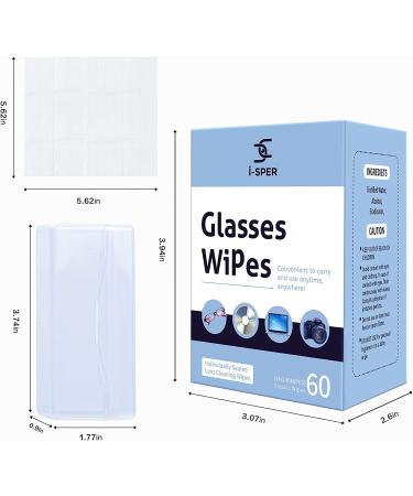 70 Count Lens Cleaning Wipes - Pre-Moistened & Quick Dry - Individual Wrapped in Carrying Box - Suitable for Glasses & Screens - Buy Online on GoSupps.com