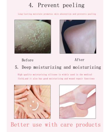 Footwear Silicone Protective Layer & Moisturizing Gel Heel Socks for Ultimate Foot Care (Size 37-43 B) - International Shipping Available - Buy Online on GoSupps.com
