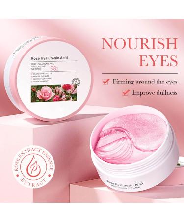 Rose Under Eye Mask Rose Under Eye Patches Rose Eye Patches for Dark Circles and Puffy Eyes Hydrating Moisturising Reduce Fine Lines Anti-Ageing Collagen Under Eye Patches - Buy Online on GoSupps.com