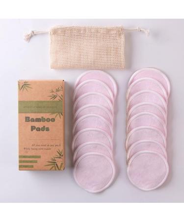 Buy Lyydan 16-Piece Reusable Cotton Pads & Makeup Puffs Set - Eco-Friendly Facial Cleansing for All Skin Types - Includes Laundry Bag (Pink) - Buy Online on GoSupps.com