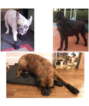 Hipaw Breathable Dog Boots Large - Nonslip Paw Protector for Hardwood Floors | Black | 2.55 insole width - Buy Online on GoSupps.com