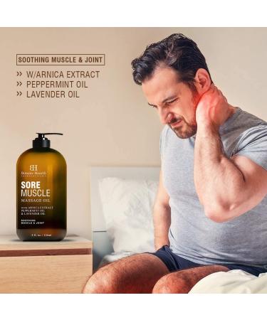 BOTANIC HEARTH Sore Muscle Massage Oil with Arnica Extract & Essential Oils - Soothes Muscles & Joint Pain - 8 fl oz - Buy Online on GoSupps.com