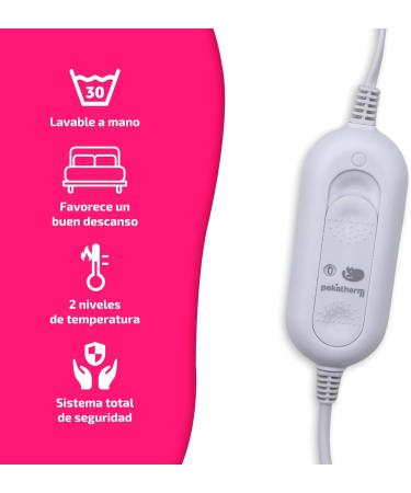 Heat Underbed Electric Single Bed | 150x80 cm | 2 Temperature Levels | 100% Polyester Electric Mattress Cover | Pekatherm UP1052 - Buy Online on GoSupps.com