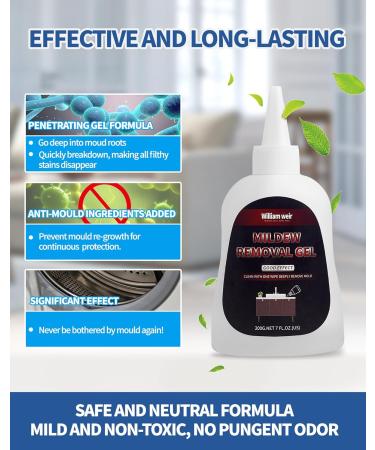 Mould Remover Gel 2 Pack Powerful Black Mold Remover Gel 400g Large Capacity Mould And Mildew Remover Deep Mould Cleaner for Bathroom Washing Machine Seal Kitchen Sink Grout Tile Toilet - Buy Online on GoSupps.com