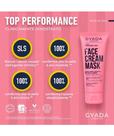  GYADA COSMETICS GYADA COSMETICS Lenitiva Ed Emollient Face Mask Improves the Appearance of Dry Delicate and Sensitive Hair Moisturising Formula Blackberry and Raspberry Oil 75 ml - Buy Online on GoSupps.com