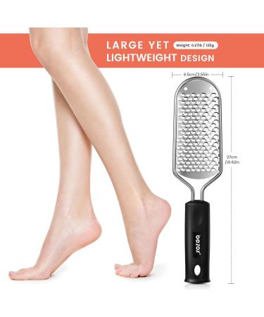 BEZOX Foot Scrubber - Stainless Steel Callus Remover for Smooth Feet | Effective Dead Skin Rasp - International Shipping Available - Buy Online on GoSupps.com