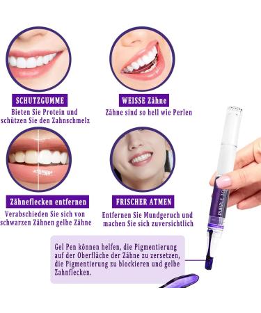 Purple Teeth Whitening Pen - Fast & Painless Tooth Whitening at Home | Mint Flavor - Achieve Bright White Teeth - Buy Online on GoSupps.com