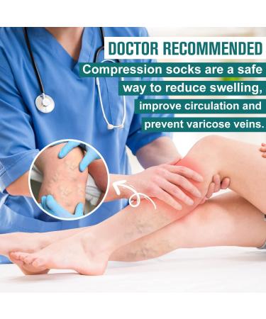 COOLOVER Compression Socks: 3 Pairs for Women and Men - Running, Athletic, Nursing, Travel - Black, Large-X-Large - Buy Online on GoSupps.com