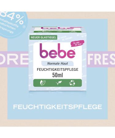 BEBE Moisturizer 50ml - Face Cream with Peach Extract & Vitamin E for Normal Skin | Light Moisture Hydration - Buy Online on GoSupps.com