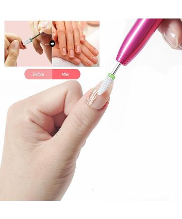 YUEMING 5 pcs Ceramic Nail Drill Bits Set for Manicure Pedicure - Safety Cuticle Cleaner & Gel Remover - Buy Online on GoSupps.com