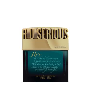 R U Serious Her Eau de Parfum Spray For Women 3.4 Fl. Oz Fruity Floral Fragrance with Warm Woody Notes For HER