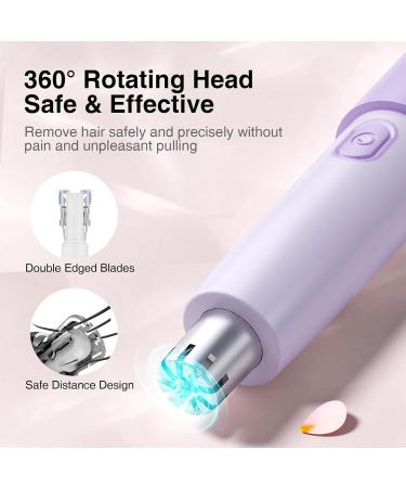 TOUCHBeauty 2024 Ear and Nose Hair Trimmer for Women - Powerful 11 000 RPM Rechargeable IPX7 Waterproof Easy Clean Facial Hair Groomer in Purple - Buy Online on GoSupps.com
