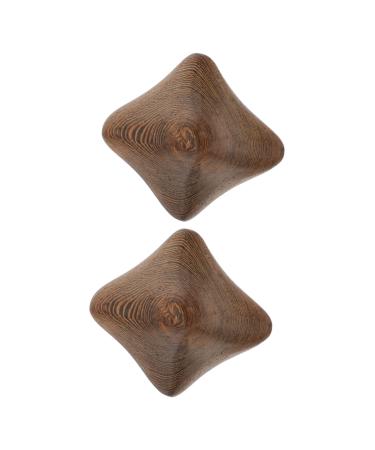 Coolhiya 2st Wenge Health Ball Chinese health balls acupuncture massage ball Thai massage tools rehabilitation reflex zone ball gymnasium decor in middle-old handicraft manual