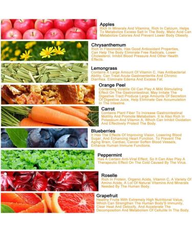 Plant Gift Citrus Grapefruit Herbal Tea All Natural Flavors Loose Leaf White Roselle Lemongrass Blueberries Apples Peppermint Non GMO Vegan Tea Bags Into Iced Tea & Hot Tea 70G/2.5oz - Buy Online on GoSupps.com