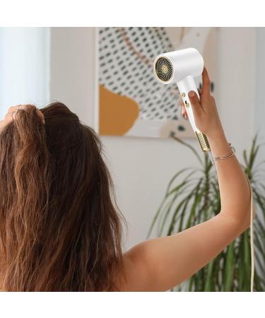 Hair Dryer - 5 Speed Hair Blower | Salon Hair Dryer | 2000w Fast Drying Hair Dryer | Portable Hair Accessories | High Speed Brushless Hair Blower | Powerful Professional Hair Dryer for Travel Salon White - Buy Online on GoSupps.com