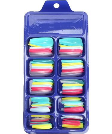 Press On Nails Fake Nails Kids Fake Nails Set Ballerina False Gel Nails Art Tips False Nails Pure Color Full Cover Nail Tip False Nail Tip for Women Girls Kids DIY Nail (02) - Buy Online on GoSupps.com