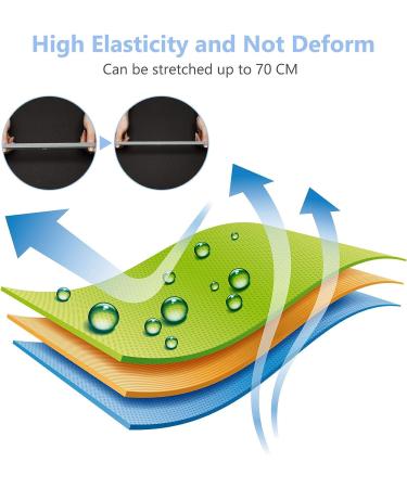 Sumind Non-Slip Sport Headbands Set - 4 Pack in Black & Gray - Buy Online on GoSupps.com