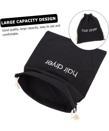 Outanaya Hair Dryer Storage Bag Hair Dryer Case Keeps Hair Dryer Orangizer Fabric Travel Toiletries Modeling 33.00X30.00X0.50CM Black - Buy Online on GoSupps.com