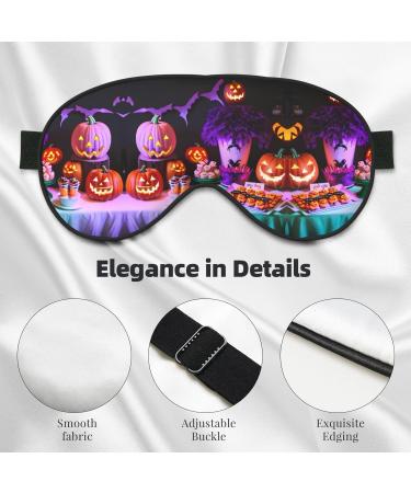 FoRes Halloween Carnival Party Eye Mask - Unisex Light Blocking Adjustable Sleep Mask for Deep Rest - Black - Buy Online on GoSupps.com