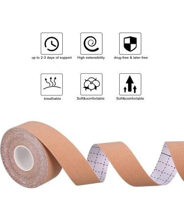 2 Rolls Facial Eye Neck Tape Patches for Double Chin Strips V-shaped Facial Breathable Stickers with Elasticity Suitable for Face eye and neck double chin strips - 2.5CM*500CM - Buy Online on GoSupps.com