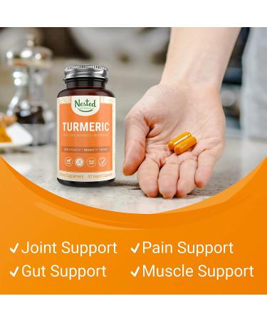 Turmeric Curcumin 1000mg with BioPerine | 95% Curcuminoids | Vegan & Non-GMO | Joint Support & Healthy Inflammatory Response - Buy Online on GoSupps.com