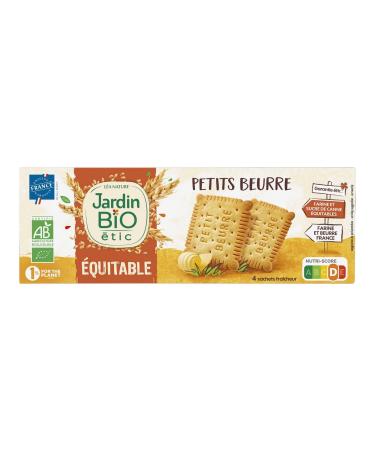 Jardin BiO tic Jardin BiO tic - Organic Petit Beurre Biscuits - Certified Organic AB - Organic Wheat Flour and Fair Trade French Organic Butter - Made in France - 150g