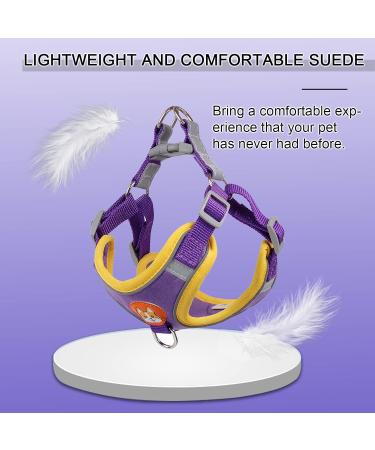 Rennaio No Pull Dog Harness & Leash Set | Adjustable Chest Harness & Puppy Dishes for Small/Medium Dogs - Ultra Comfortable (Purple M) - Buy Online on GoSupps.com