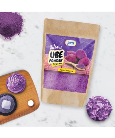 Jans Natural Ube (Purple Yam) Powder 5 oz - Premium Quality - Buy Online on GoSupps.com