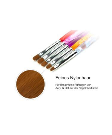 Professional 5-Piece Nail Art Dotting Brush Set for Natural & Artificial Nails - International Shipping Available - Buy Online on GoSupps.com