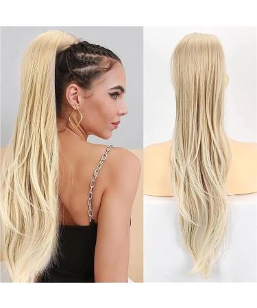 Ponytail Extension 26 Inch Long Natural Wavy Drawstring Straight Hair Fake Tail Synthetic Hairpiece for Women Daily Use party Ponytail Extensions Ponytail Hair Extension(Black) 26inch Black - Buy Online on GoSupps.com