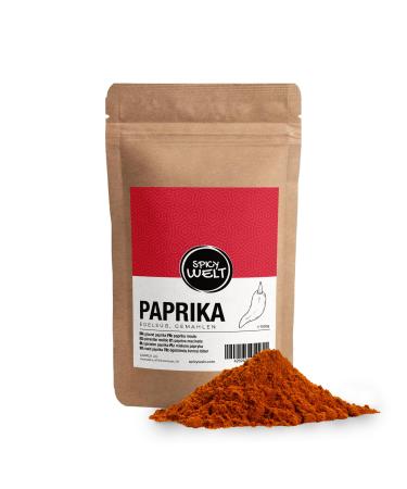 Spicy Welt Paprika Doux Moulu (1kg) Paprika en Poudre Rouge | Pour Poulet Marinade Sauce & Viande | Saveur Fruit e & Colorant Naturel | 100% Naturel Sans Additifs