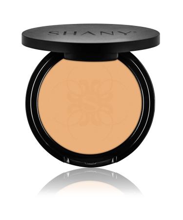 SHANY Dual Powder Foundation  Oil - Free  Talc Free  Wet/Dry - PURE BEIGE