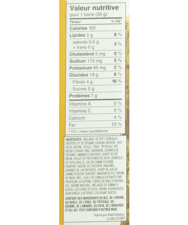 Kashi Honey Almond Flax Whole Grain Bars 5 bars 175g - Buy Online on GoSupps.com
