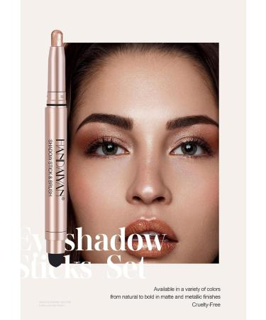 MCAORI Double End Glitter Matte Eyeshadow Stick Pencil Eyeshadow Makeup Waterproof Bicolor ShimmersCosmetics Beauty Makeup Tool - Buy Online on GoSupps.com