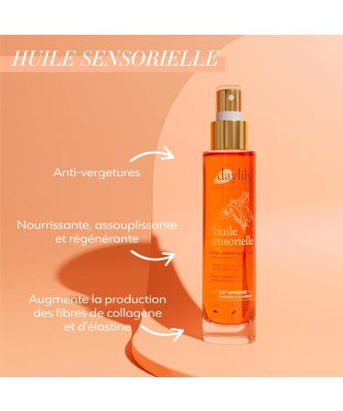 Daylily | Anti-Stretch Marks Set | Morning Stretch Marks Ritual Fondant Milk 200ml + Ritual Sensory Oil Stretch Marks 100ml | Moisturizes and Nourishes the Skin | Vegan & Cruelty Free | Made in France - Buy Online on GoSupps.com