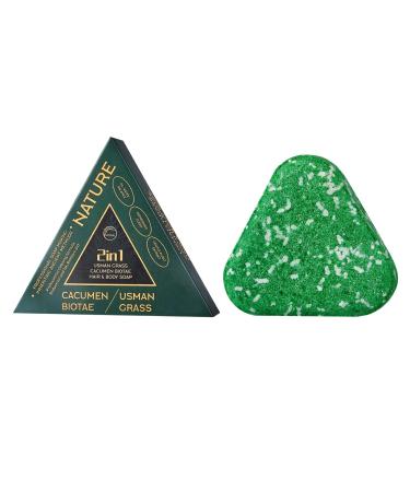 Niesel Body soap bars 2-in-1 hair wash and gentle cleanser | Triangular bath soap for women and men for the gym travel camping hiking and more