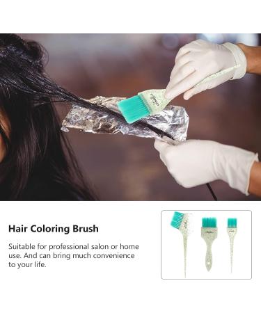 Lurrose 5pcs Tinting Brushes & Angled Boards Kit for DIY Hair Coloring - Salon Quality Highlighting Tools - Green Dyeing Plate 34X10.6X0.4cm - Buy Online on GoSupps.com