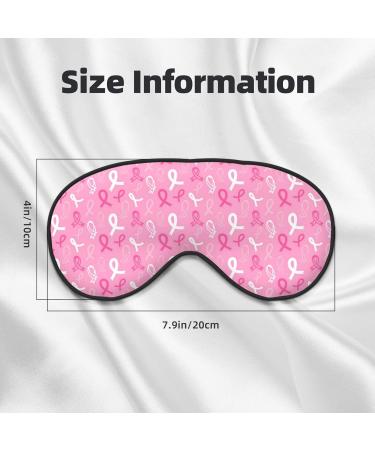 Breast Cancer Awareness Sleep Masks | Comfortable Super Soft Eye Masks with Adjustable Straps - Perfect for Home & Travel - Buy Online on GoSupps.com
