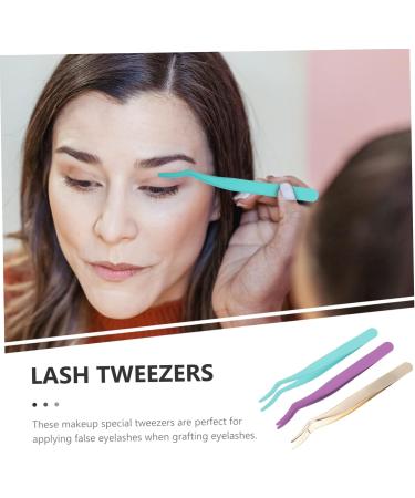 FRCOLOR 9 Pcs Eyelash Curler Set | Professional Eyelash Applicator & Tweezers for Extensions | Stainless Steel Makeup Tools for Precision Eyelash Removal - Buy Online on GoSupps.com