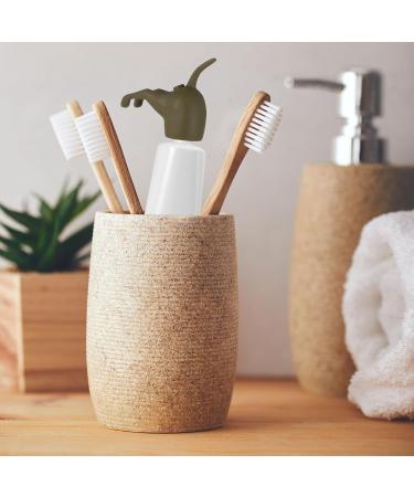 Apricitie 3-Piece Kack Set with Toothpaste Attachment - Creative Dispenser Caps & Funny Dog-Themed Bathroom Accessories - Buy Online on GoSupps.com