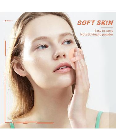 10 Pieces Powder Puffs for Face Powder 2.36 inch Makeup Puff for Powder Foundation Velour Powder Puff Pure Cotton Powder Applicator Cotton Cosmetic Powder Makeup Puffs Pads with Ribbon Yellow - Buy Online on GoSupps.com