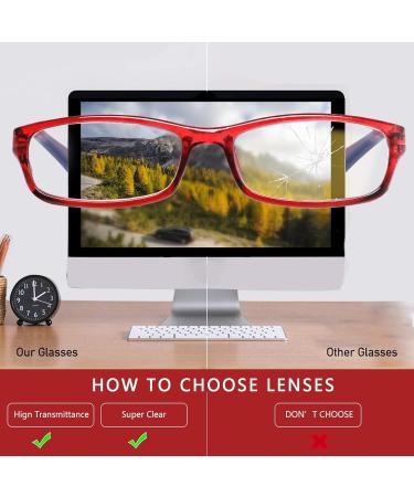 Kerecsen Women's Blue Light Blocking Reading Glasses - Stylish Pattern Eyewear (Mix Color -7 6.00) International Shipping Available - Buy Online on GoSupps.com