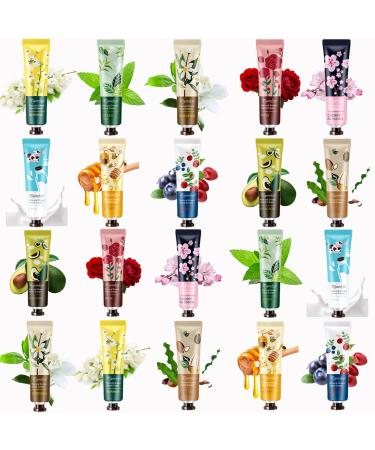 smilixin 20 Pack Hand Cream Gift Set Hand Lotion Travel Size Hand Cream for Women Natural Plant Hand Cream For Dry Cracked Hands Moisturizing Hand Care Cream Hand Cream Travel Size with Natural Aloe - Buy Online on GoSupps.com