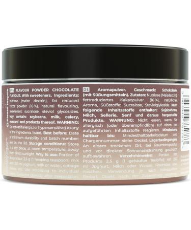Locco Flavour Powder 200g | Low Calorie Vegan Keto Powder with Stevia | Sugar-free Chocolate Flavour Powder | Natural Aromas | 6 Calories and 0g Fat per Serving - Buy Online on GoSupps.com
