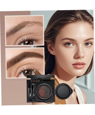 Joygoodta_C89_5521652 Cream Eyeliner Eyebrow with Stamp 2 in 1 DoubleHeaded Eyeliner Stencil Eyebrow Stamp Double Color Waterproof Stain Proof Makeup for Women - Buy Online on GoSupps.com